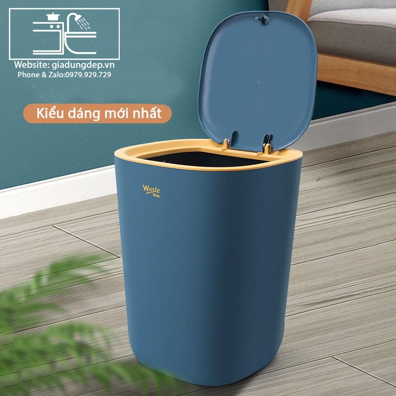 Thùng rác phòng khách - phòng tắm - nhà bếp - nhà vệ sinh - Loại TO - Nhựa cao cấp - ngăn vi khuẩn phát triển
