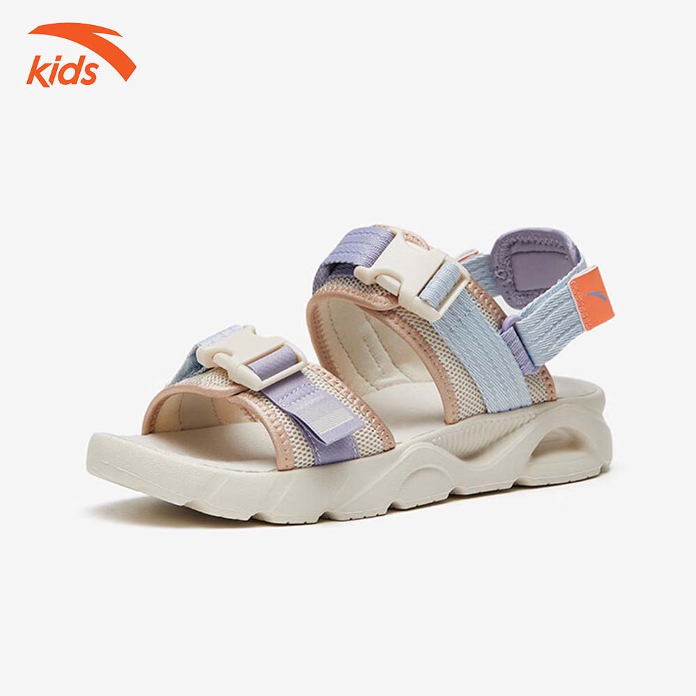 Sandals thời trang thể thao bé gái Anta Kids siêu nhẹ, quai dán tiện lơi, thoáng khí W322336923