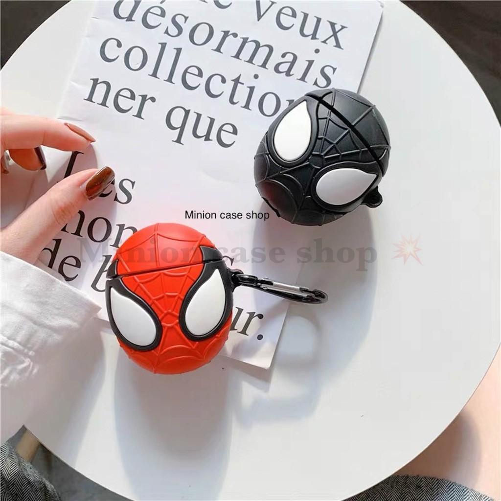 Bao Case Ốp dành cho airpod 1 và 2, tai nghe bluetooth i11,i12, i100, i9s... silicon 3D Người nhện cao cấp