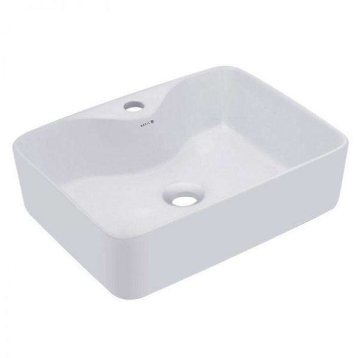 Lavabo, Chậu Lavabo, Lavabo Minh Long Vuông Trên Bàn Đá - LB-D4