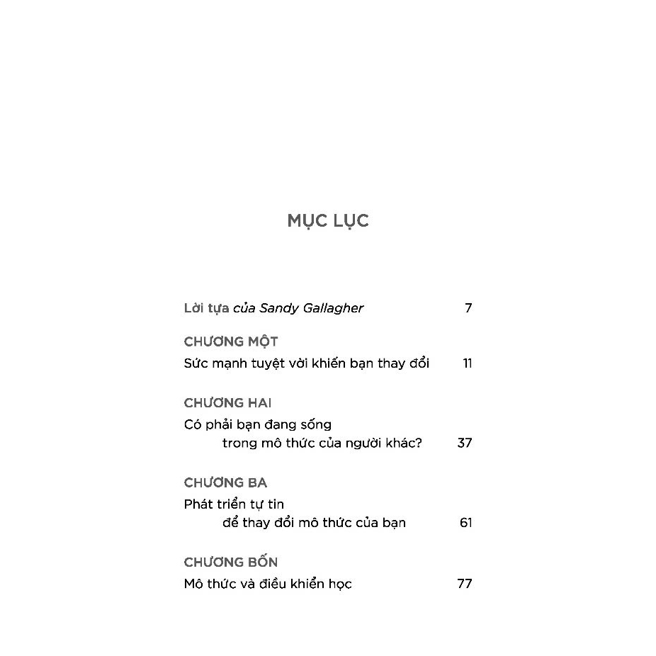 Thay Đổi Mô Thức Thay Đổi Cuộc Đời