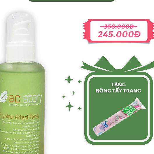 Toner se khít lỗ chân lông ngăn ngừa mụn Control Effect Mua 1 tặng 1