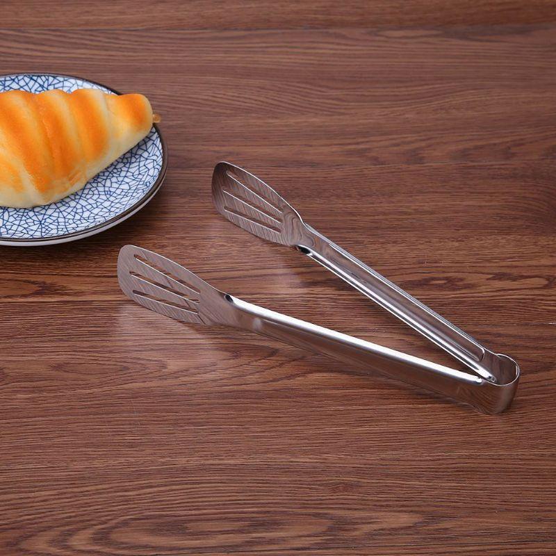 Kẹp gắp thức ăn- Kẹp gắp chiên 3 vạch cán dài inox chắc chắn