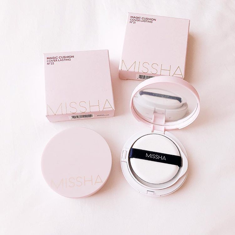 Phấn Nước Che Phủ Hoàn Kiềm Dầu Missha M Magic Cushion Cover Lasting SPF50+/PA+++ 15g