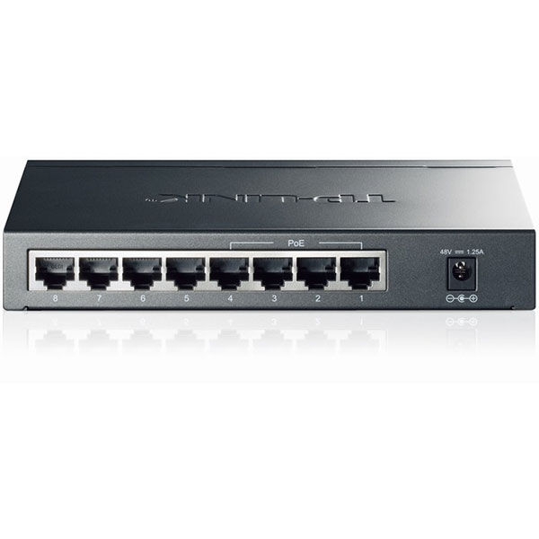 Switch TP-Link TL-SG1008P (Gigabit (1000Mbps)/ 8 Cổng/ 4 Cổng PoE/ Vỏ Thép)-hàng chính hãng