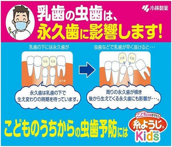 Set tăm chỉ nha khoa Kobayashi Ito Yoji làm sạch các mảng bám giữa kẽ răng & ngăn ngừa các bệnh lý về răng miệng - Made in Japan