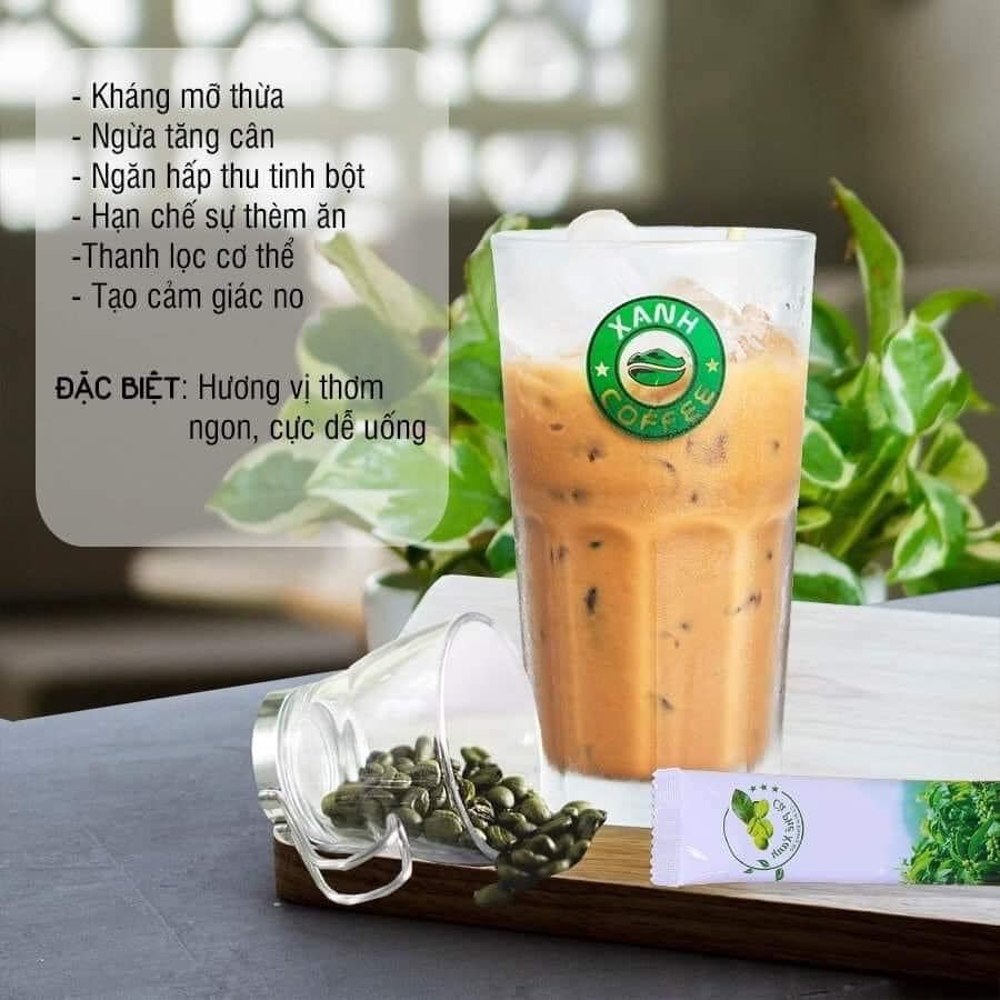 Combo 3 Hộp 30 gói Cà phê xanh Thiên Nhiên Việt 16g/gói ( không xuất hóa đơn đỏ )