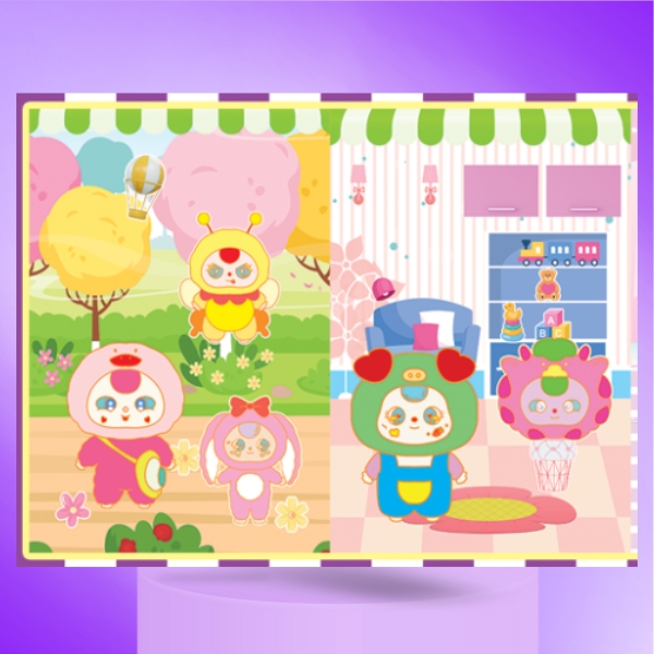 Sách - Bộ 4 Quyển Sticker Bóc Dán Baby Three Nhiều Chủ Đề Cho Bé Tha Hồ Sáng Tạo