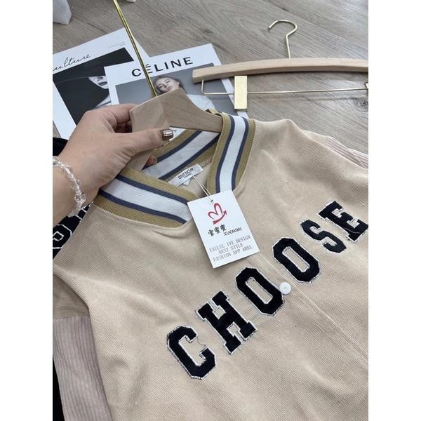 ÁO BOMBER CHỮ DÁNG THỤNG SIÊU HOT - ÁO KHOÁC NỈ KIEUR DÁNG HÀN QUỐC