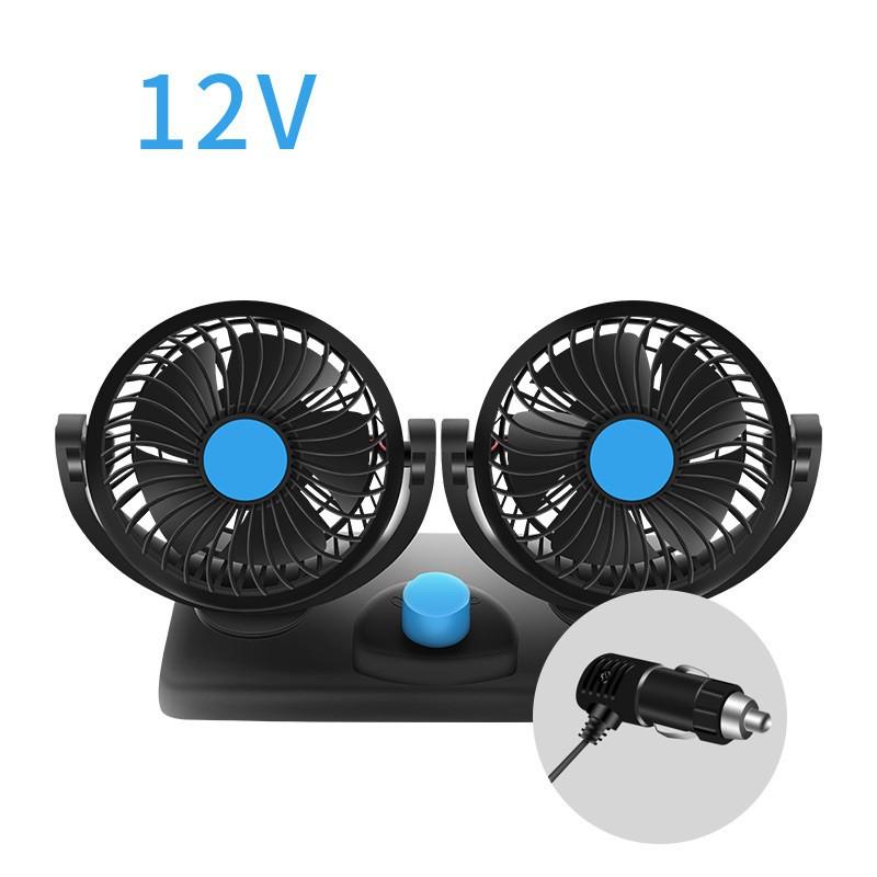 HÀNG HOTQuạt Đôi Mini 360 Độ Để Trong Ô Tô, Để Bàn Làm Việc