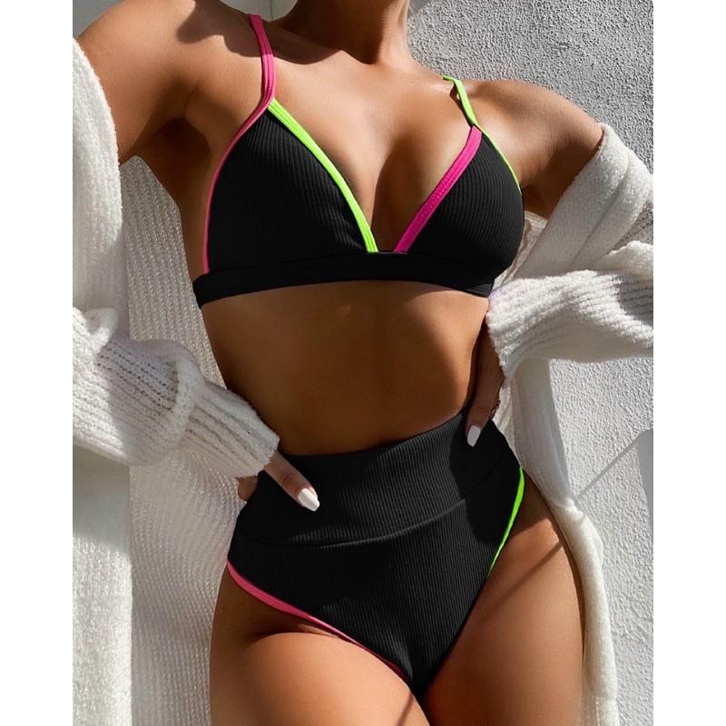 Bikini 2 mảnh cạp cao khoét mông sexy kèm ảnh thật