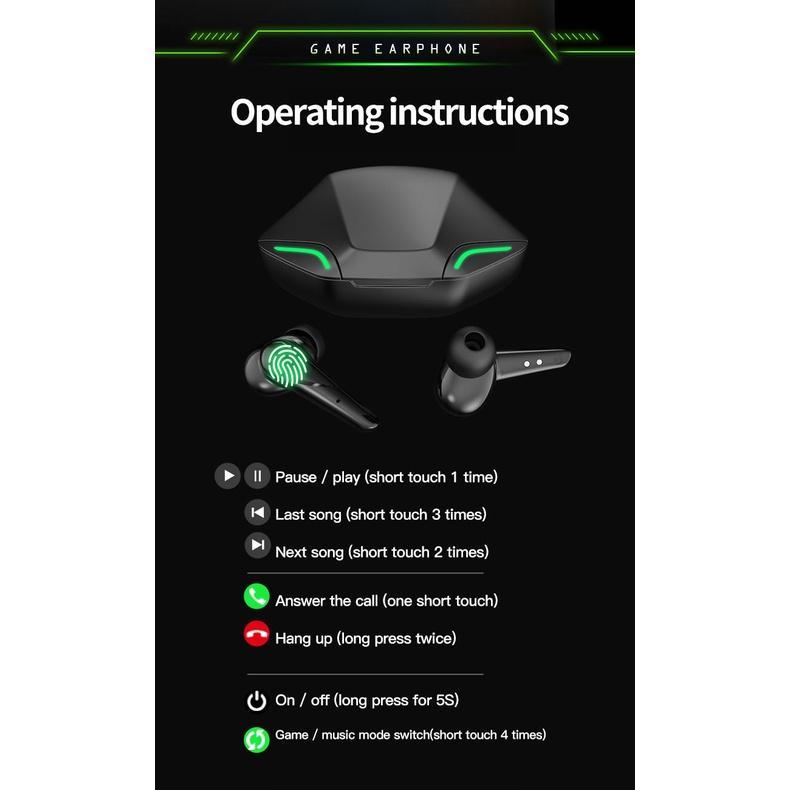 Tai nghe chơi game không dây Plextone Xmowi T3 có micro độ trễ 65mms và đế sạc