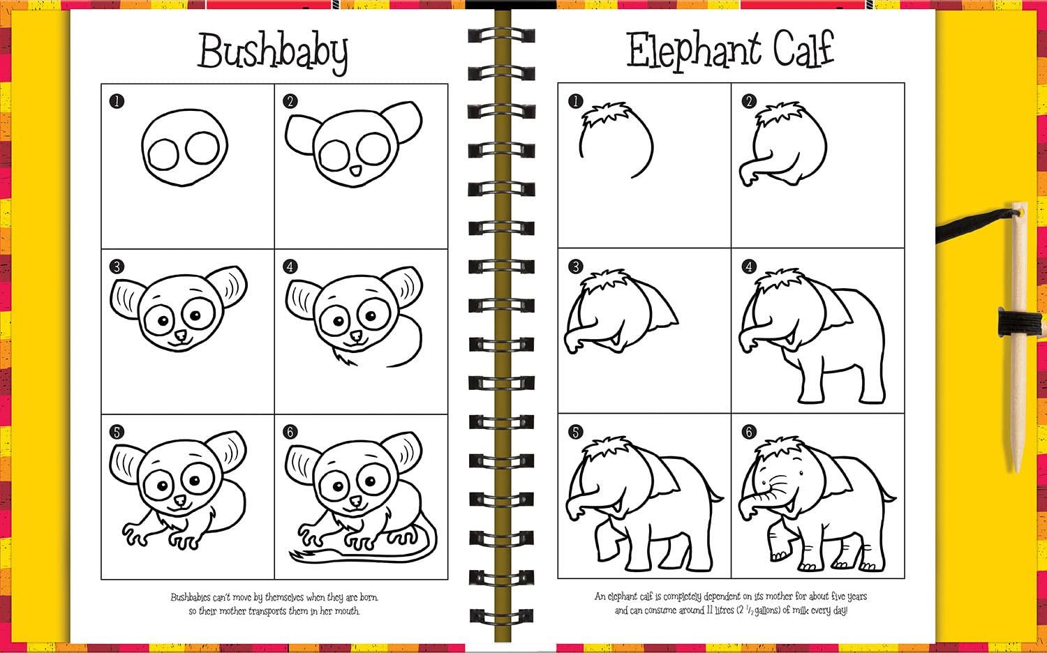 Scratch &amp; Draw Animals - Scratch Art Activity Book