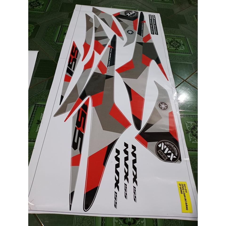 Tem rời NVX camo xe trắng