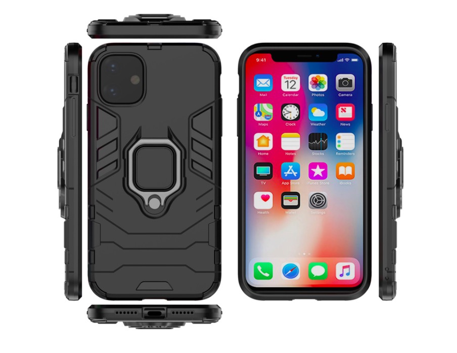 Ốp lưng iPhone 12 Mini/ 12 /12 Pro/ 12 Pro Max iron man chống sốc kèm iring