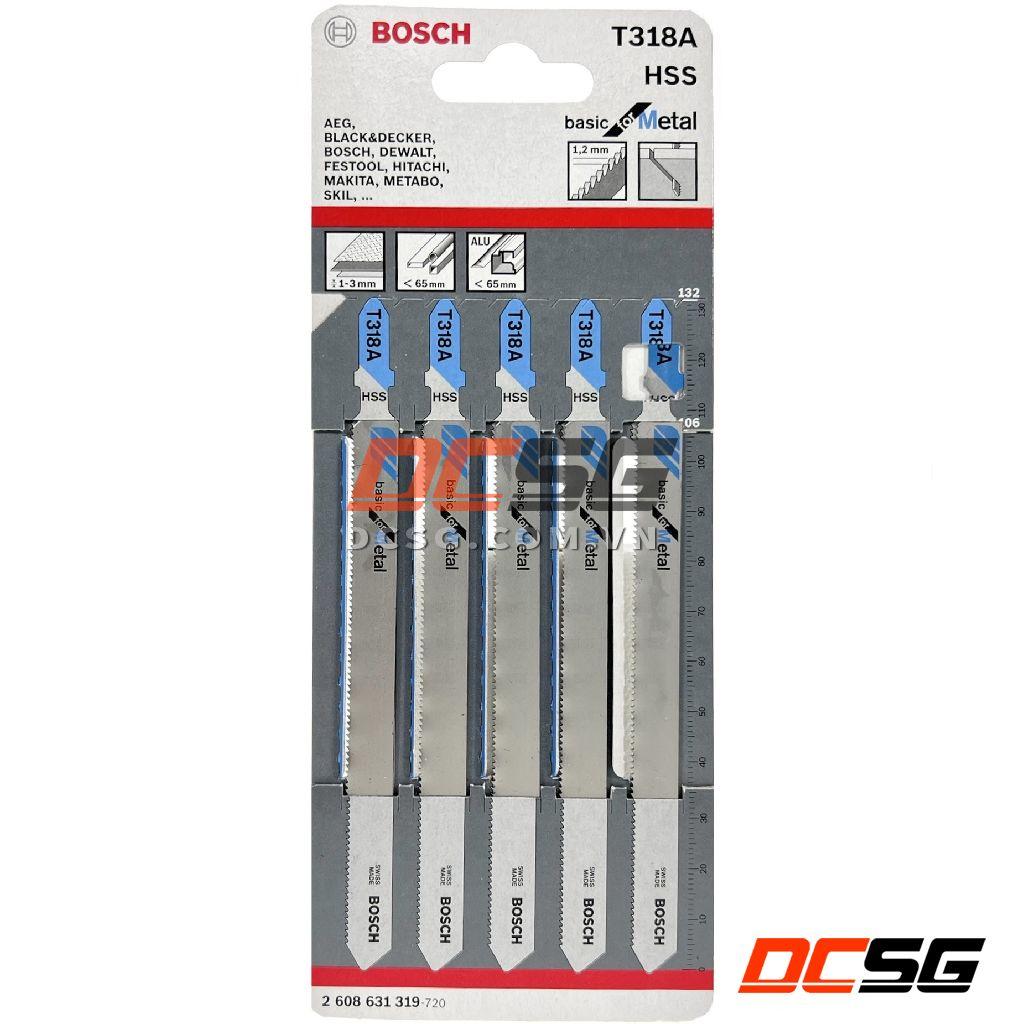 Lưỡi cưa lọng cắt sắt T 318 A Basic for Metal Bosch 2608631319 (01 lưỡi) | DCSG