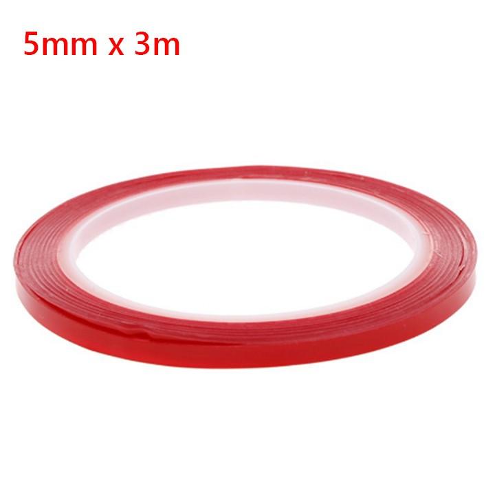 Băng Dính, Băng Keo 2 Mặt Trong Suốt Chất Liệu Acrylic Siêu Bám Dính Siêu Chắc Chắn