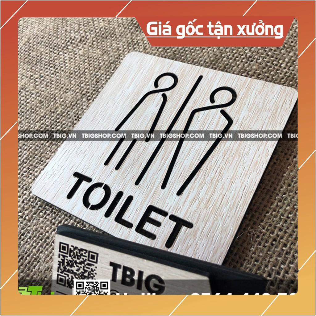 Bảng toilet Nam - Nữ cắt laser mẫu đơn giản