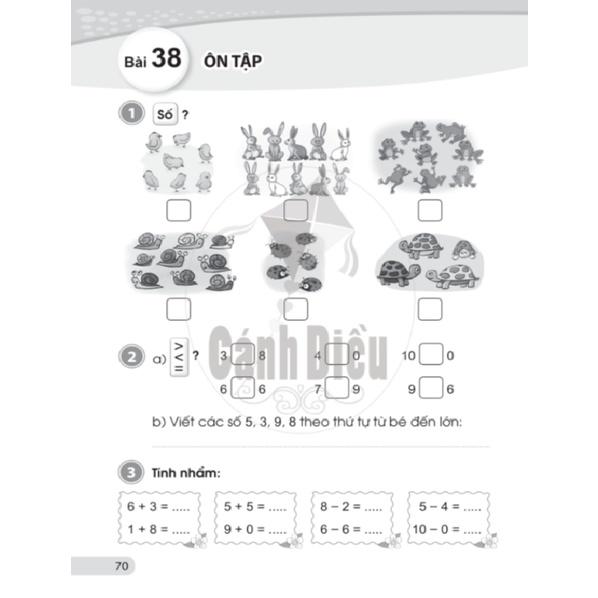 Vở Bài Tập Toán lớp 1 tập 1 - Cánh Diều