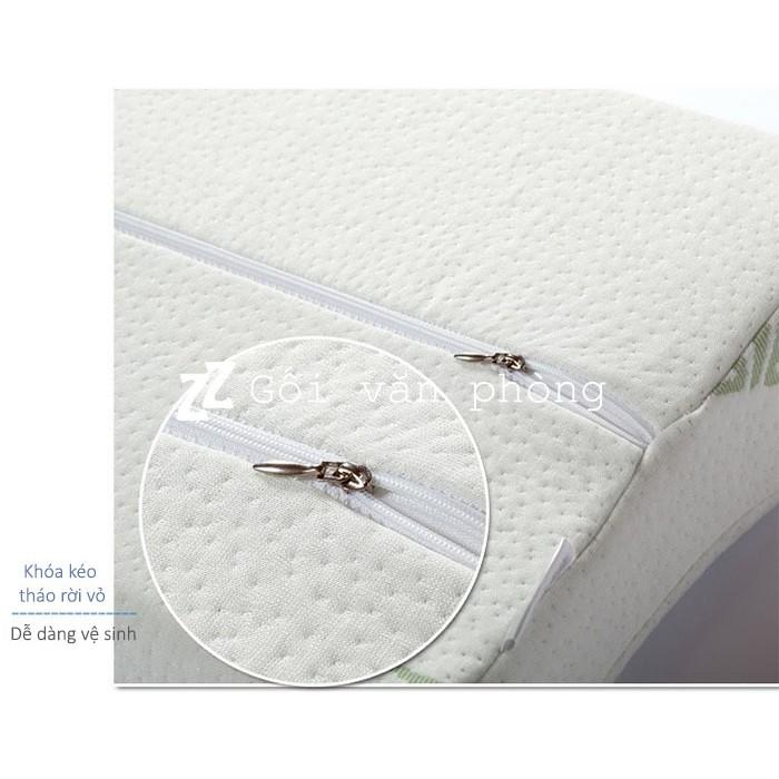 Gối Cao Su Non Chống Ngáy Ngủ Và Đau Đốt Sống Cổ BamBoo Chính Hãng----GDH03