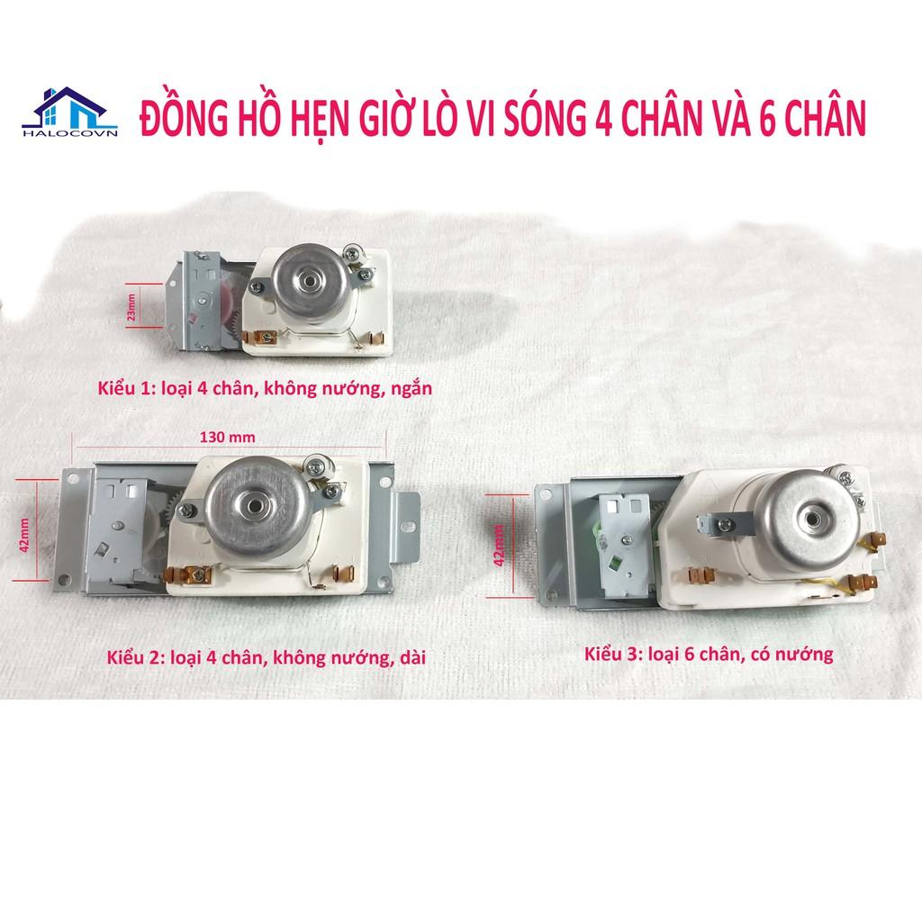 Đồng hồ hẹn giờ lò vi sóng cơ loại 4 chân và 6 chân