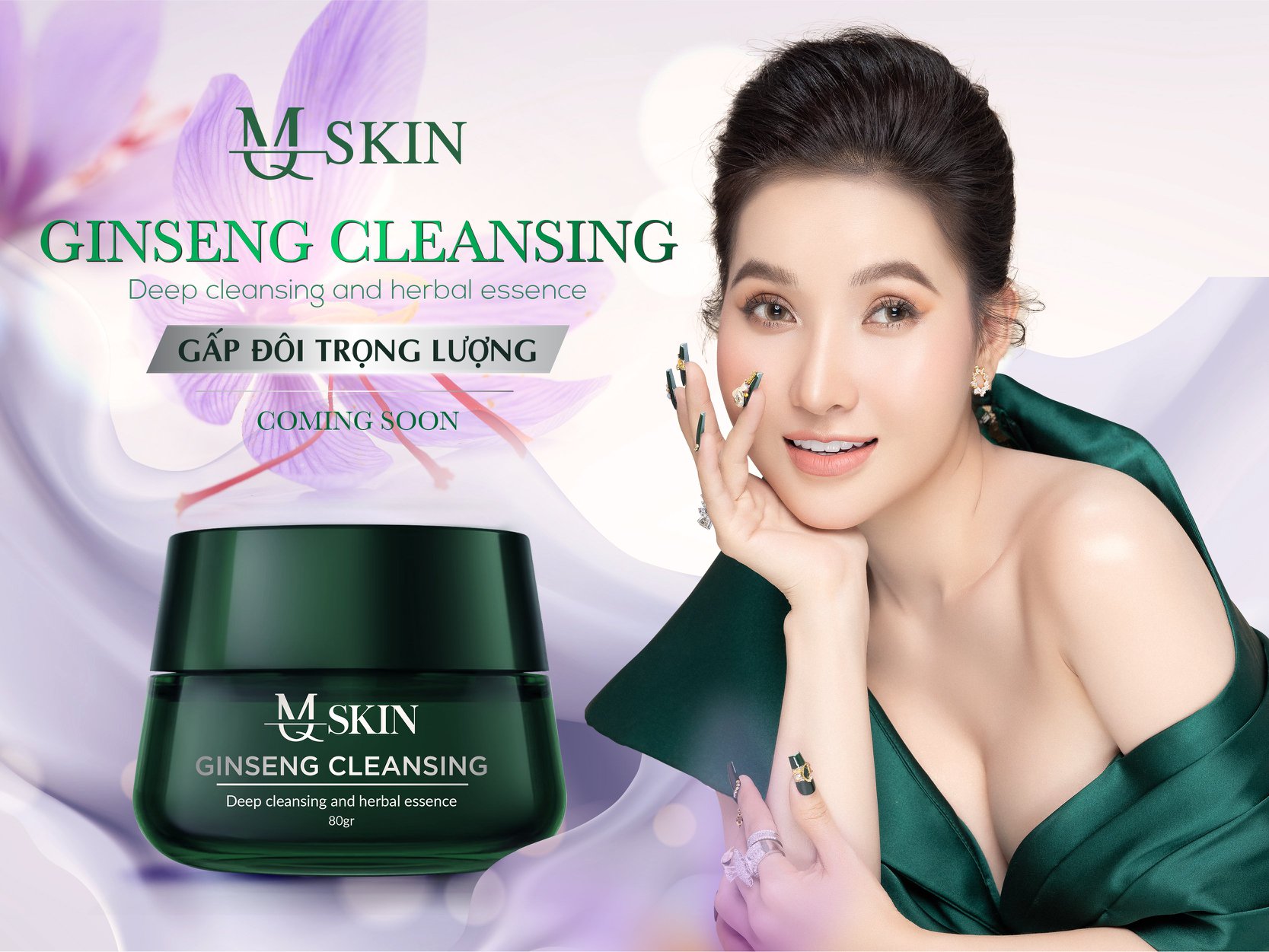 Bột rửa mặt nhân sâm MQ SKIN