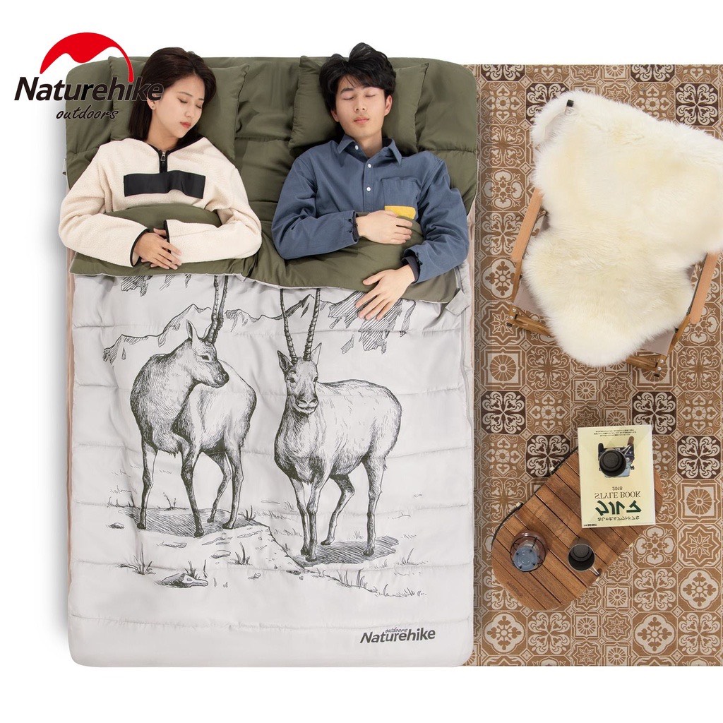 Túi Ngủ Đôi Kèm Gối NatureHike NH19S016-D