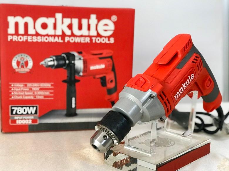 MÁY KHOAN ĐỘNG LỰC 780 W 13 MM MAKUTE ID002 RED- HÀNG CHÍNH HÃNG