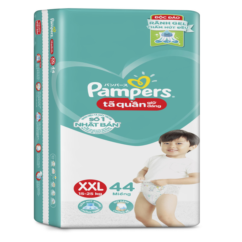 Tã-bỉm quần Pampers Demin 8 XXL44