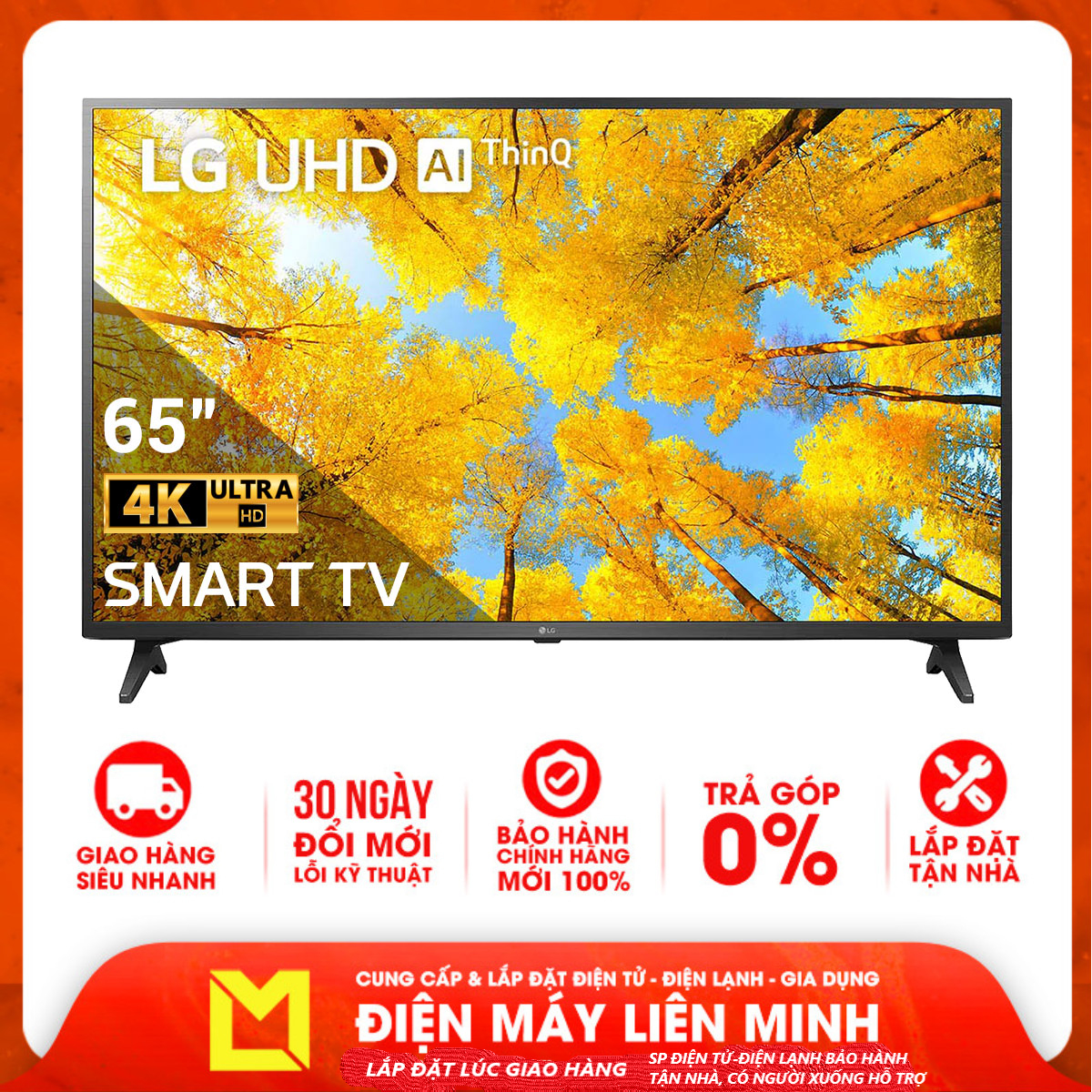 Smart Tivi LG 4K 65 inch 65UQ7550PSF - Hàng chính hãng (chỉ giao HCM)