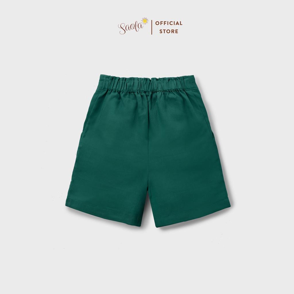 Quần Short Ống Suông Cạp Chun Phong Cách Hàn Quốc Cho Bé - SILAS PANTS - PAL003 - SAOLA KIDS CLOTHING