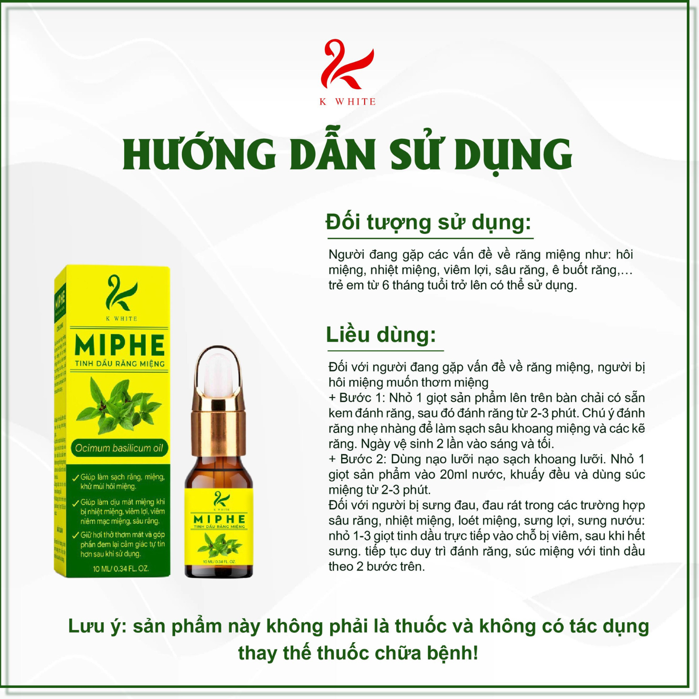 Tinh Dầu Răng Miệng MIPHE