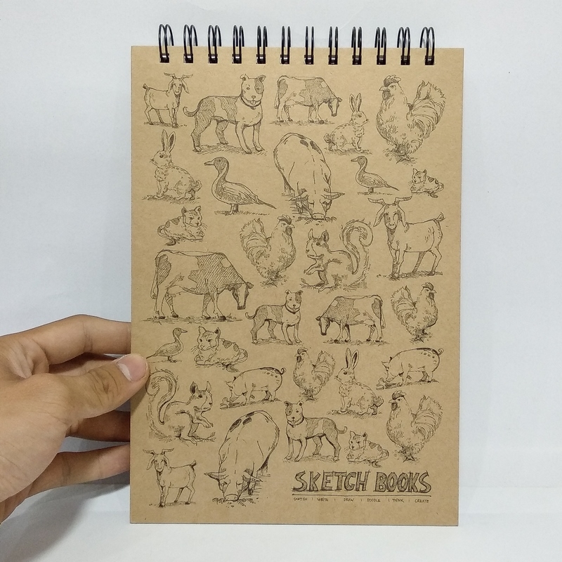 Sổ Lò Xo Sketchbook Inspiration - Hình Động Vật