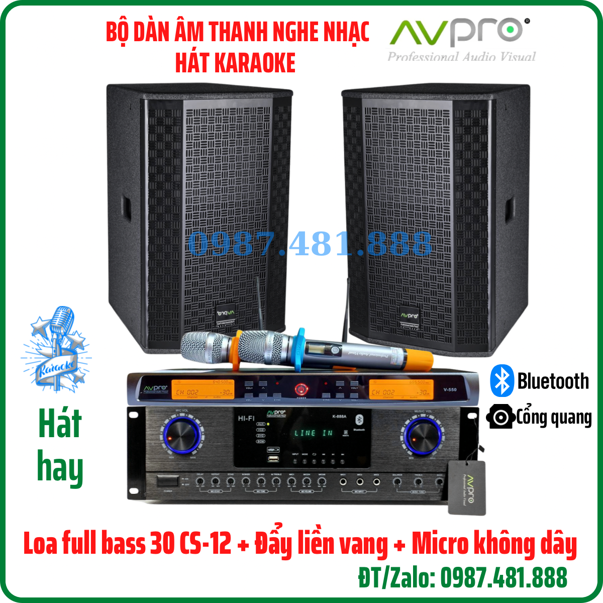 Dàn âm thanh karaoke gia đình AVPRO - Hàng chính hãng