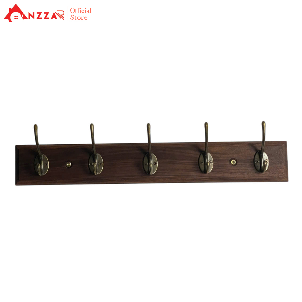 Móc gỗ óc chó nguyên khối nhập khẩu cổ điển treo quần áo Anzzar nhiều kích thước tiện dụng decor nội thất MT-08