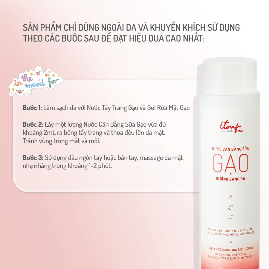 Nước Cân Bằng Sữa Gạo Dưỡng Sáng Da 150mL