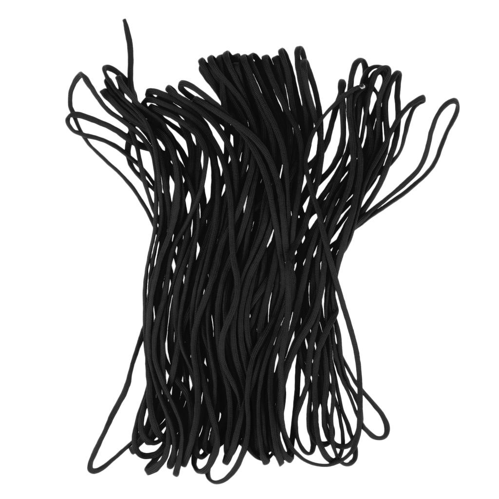 7 Strand Core Cord 300lb Paracord Parachute Rope Lanyard Black