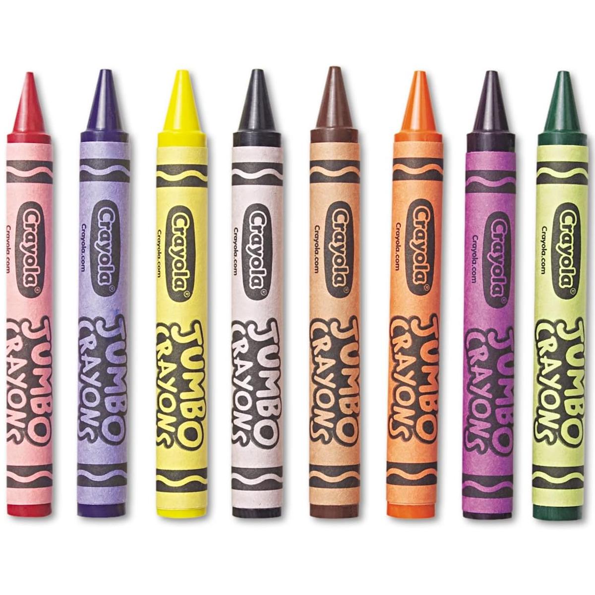 Hộp 8 Bút Sáp Màu Crayon Dạng Thỏi Lớn - Crayola 520389