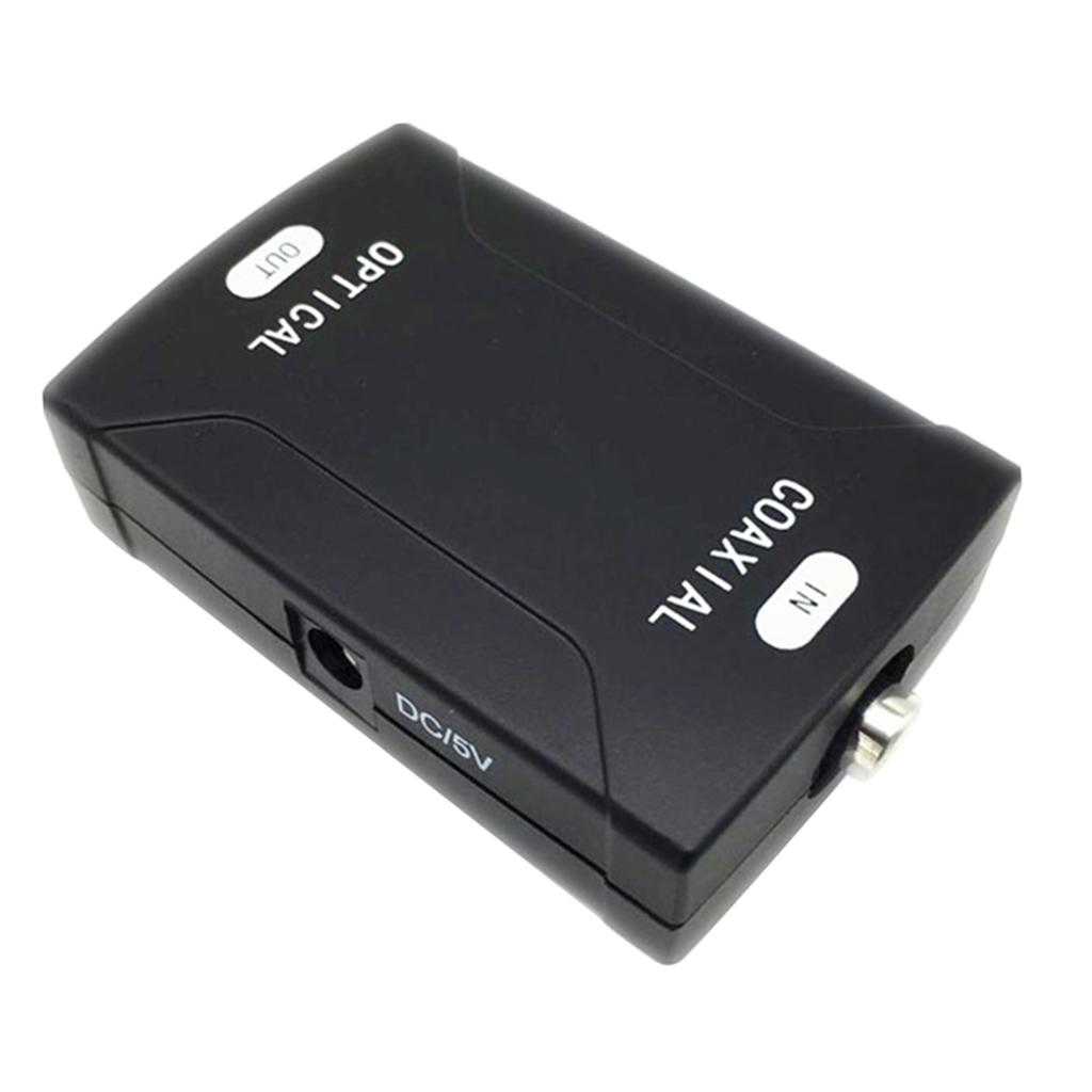 Optical Digital Audio Signal Converter COAX Coaxial In to TOSlink Out Connector