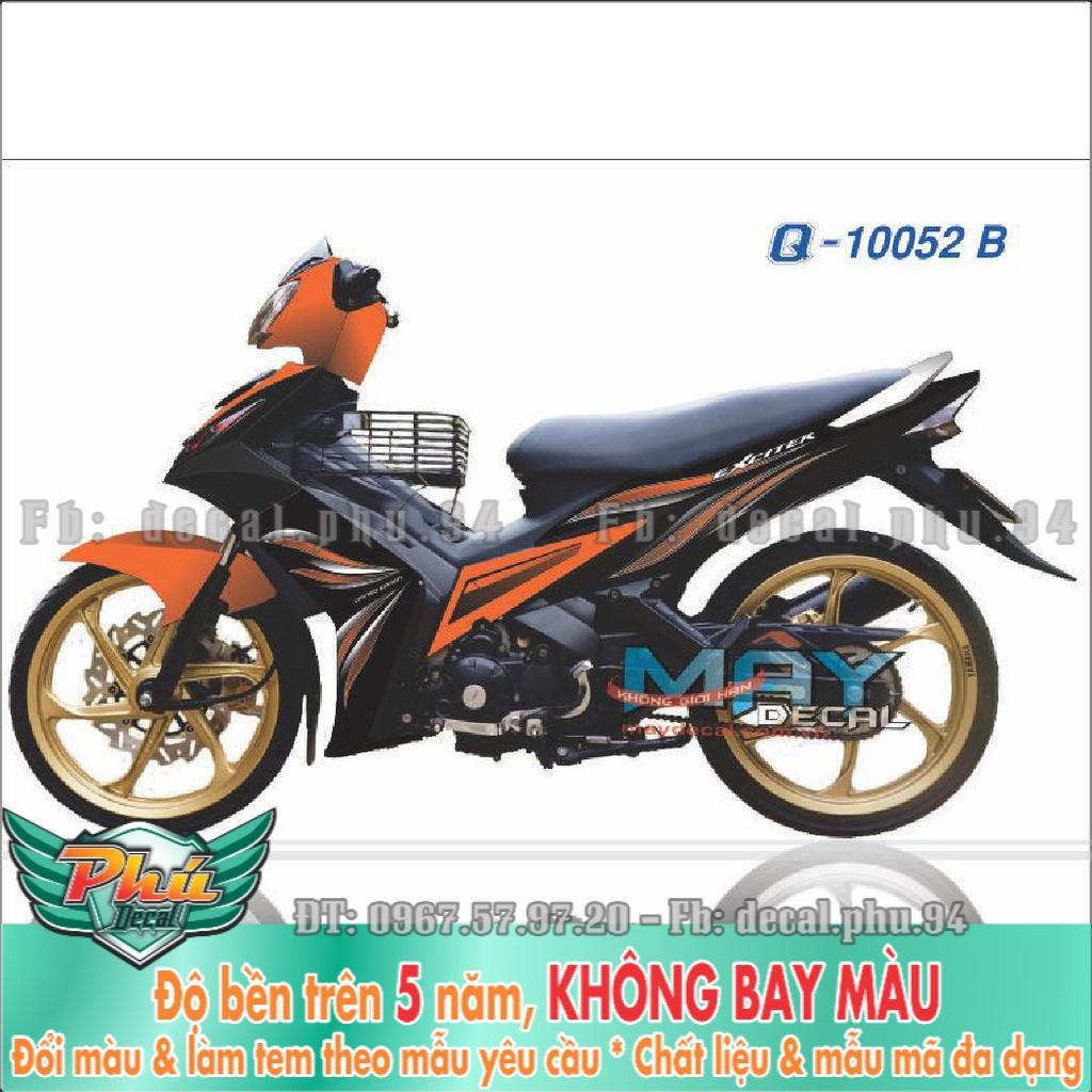Tem Rời Ex 2006-2010 Cam đen.