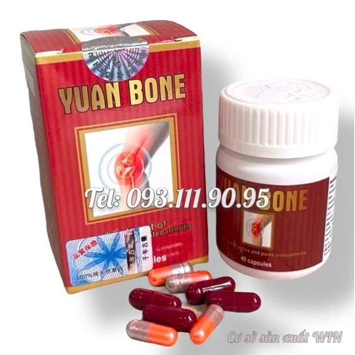 Viên uống Yuan Bone xuất xứ Malaysia - Hộp 40 viên - Mã số 1361