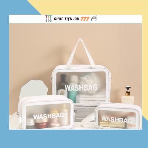 Túi Đựng Mỹ Phẩm Vật Dụng Du Lịch Washbag Chất Liệu PU TPU Chống Thấm 88249