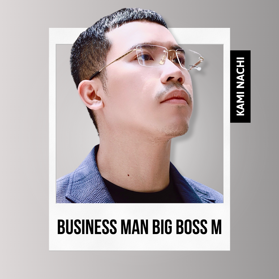 Gọng kính The Business Man phiên bản Big Boss size M chất liệu Titanium mạ Ion KAMI NACHI mã 91091