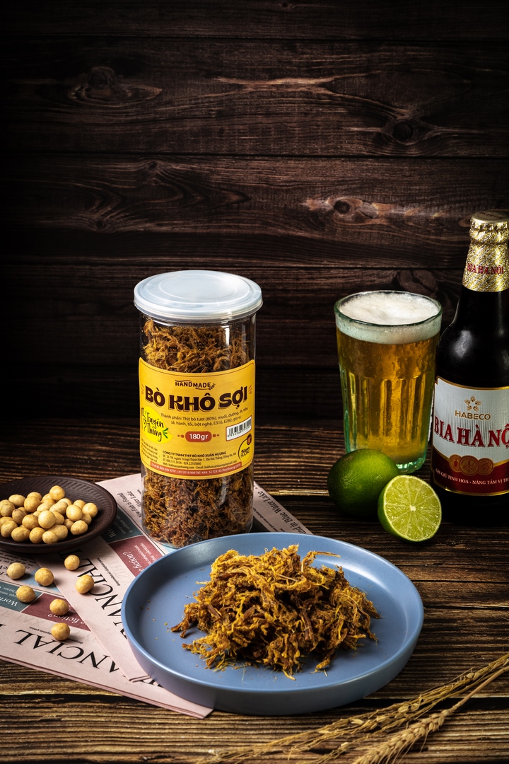 Bò Khô Sợi XUÂN HƯƠNG vị truyền thống đặc biệt thơm ngon 180g
