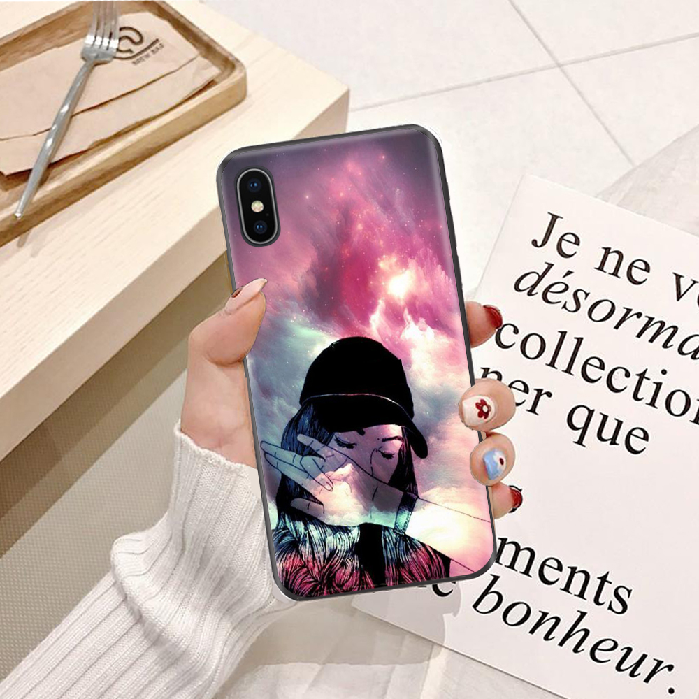 Ốp lưng điện thoại iPhone X viền silicon dẻo TPU  hình Cô Nàng Cá Tính - Hàng chính hãng