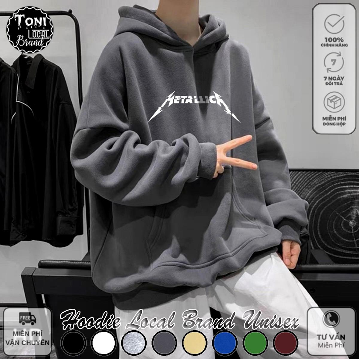 Áo Hoodie Local Brand Metalick Ullzang nỉ bông dày nam nữ Unisex (HD1200L - Kèm Video Ảnh Thật)