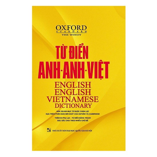 Từ Điển Oxford Anh - Anh - Việt (Bìa Vàng) (Tặng Bookmark độc đáo CR)