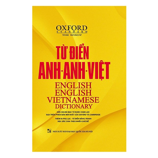 Từ Điển Oxford Anh - Anh - Việt Bìa Vàng (Kèm Bút Chì)
