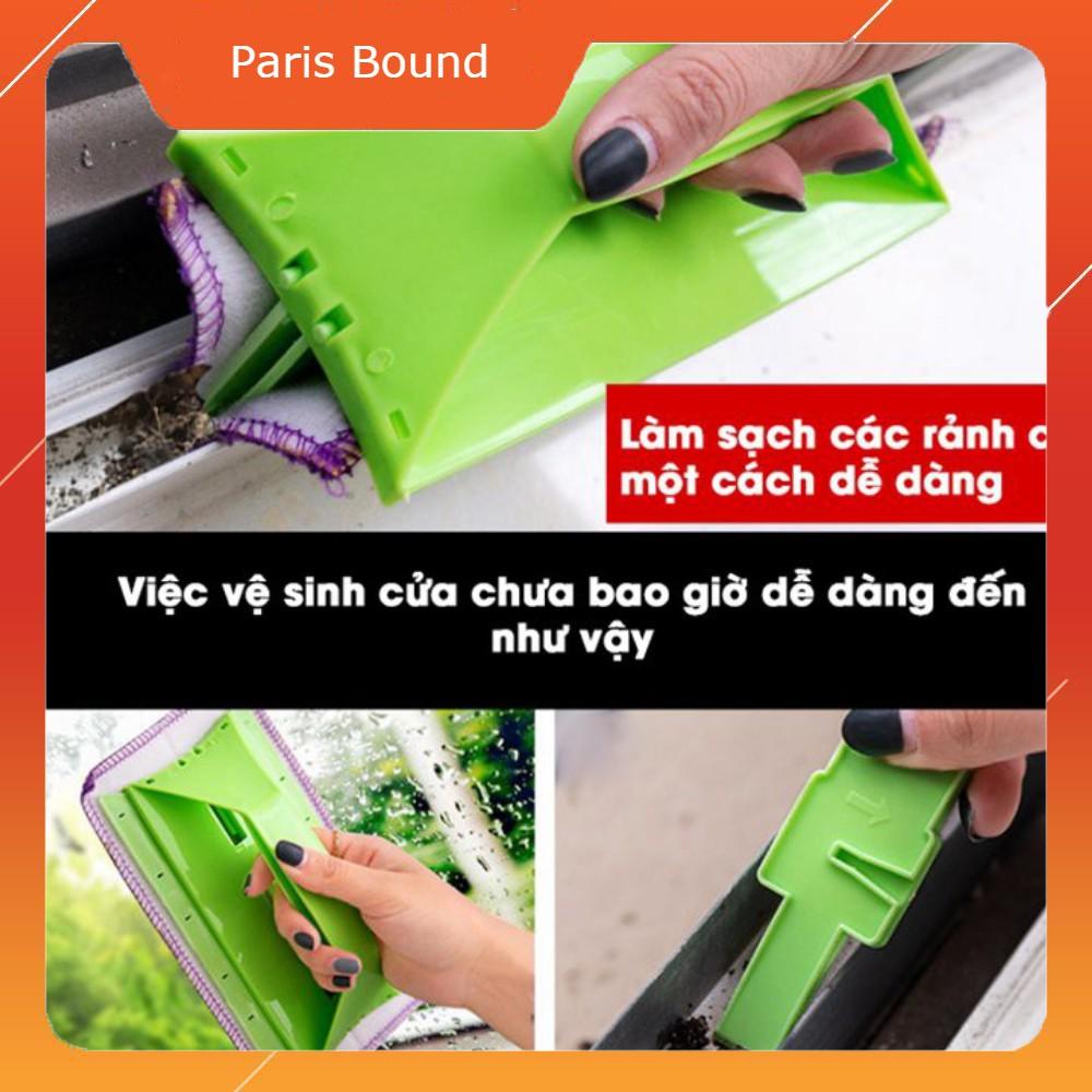 Bàn chà cửa kính, cọ khe cửa 2in1 đa năng