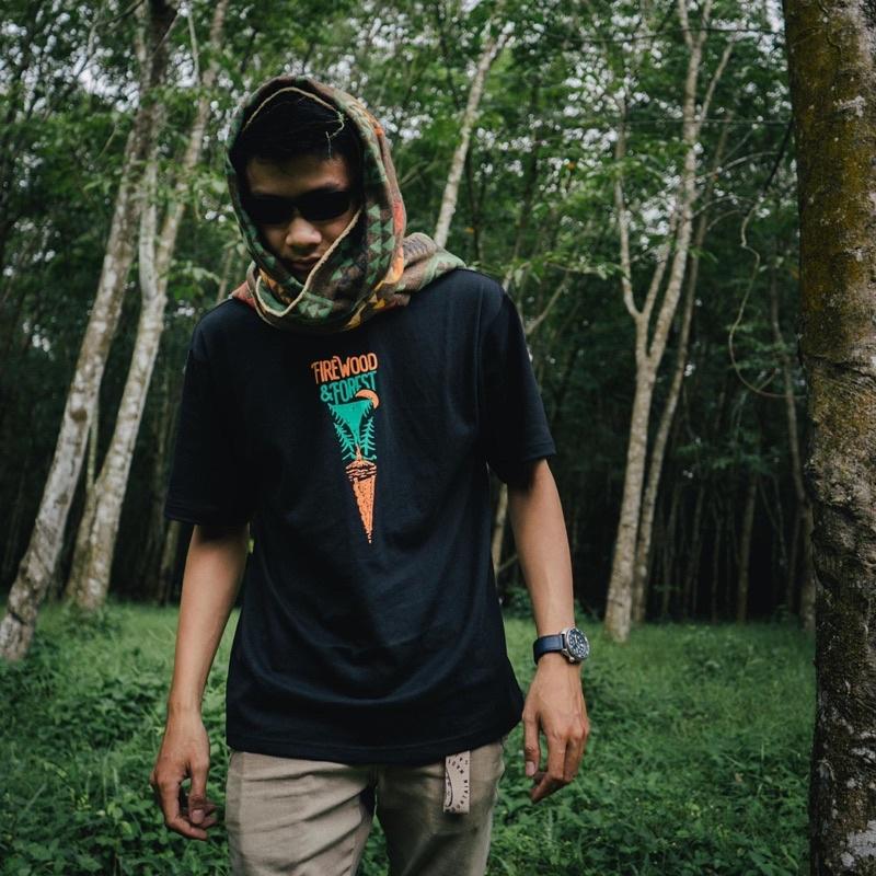 Salaxsaler áo thun FIRE WOOD T shirt